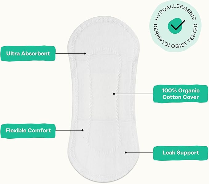 The Honey Pot Company - 120 ct - Herbal Everyday Panty Liners for Women - Infused w/Essential Oils for Cooling Effect & Organic Cotton Cover - Feminine Care