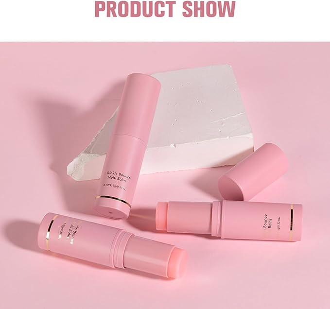 Wrinkles Bounce Multi Balm Hydrating Lip Balm Eye Cream Neck Cream Moisturizing Balm Stick for Eye Cheeks