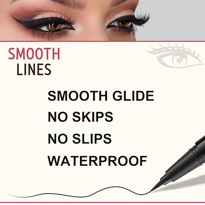 LAVONE Eyebrow Stamp Pencil Kit for Eyebrows Makeup, with Waterproof Eyebrow Pencil, Eyeliner, Eyebrow Pomade, and Dual-ended Eyebrow Brush - Coffee