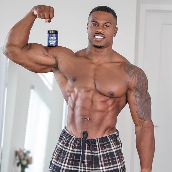 InnoSupps Night Shred Fat Burner and Natural Sleep Support | Ashwaganda, 5-HTP, CLA, Melatonin | Appetite Suppressant | Weight Loss Support Nighttime Fat Burning (60 Vegetarian Capsules)