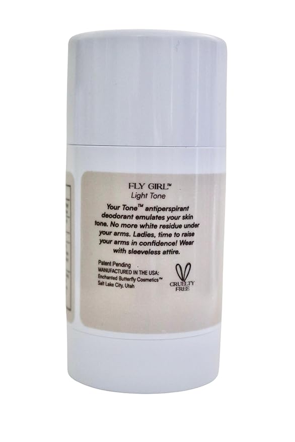 Enchanted Butterfly Tinted Antiperspirant Deodorant Stick- Light Tone For Woman, Invisible on Light Skin Tones For a Natural Look! Fresh Scent, For all Day Protection 2.5oz 1 count Original