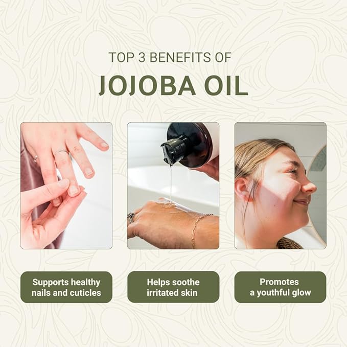 Nature Packaged Jojoba Oil - Direct from EIR Oils' Farm in Israel - 100% Pure Carrier Oil for Hair, Face, and Skin - Hand-Picked, Cold-Pressed Carrier Oil (4 Gallons)