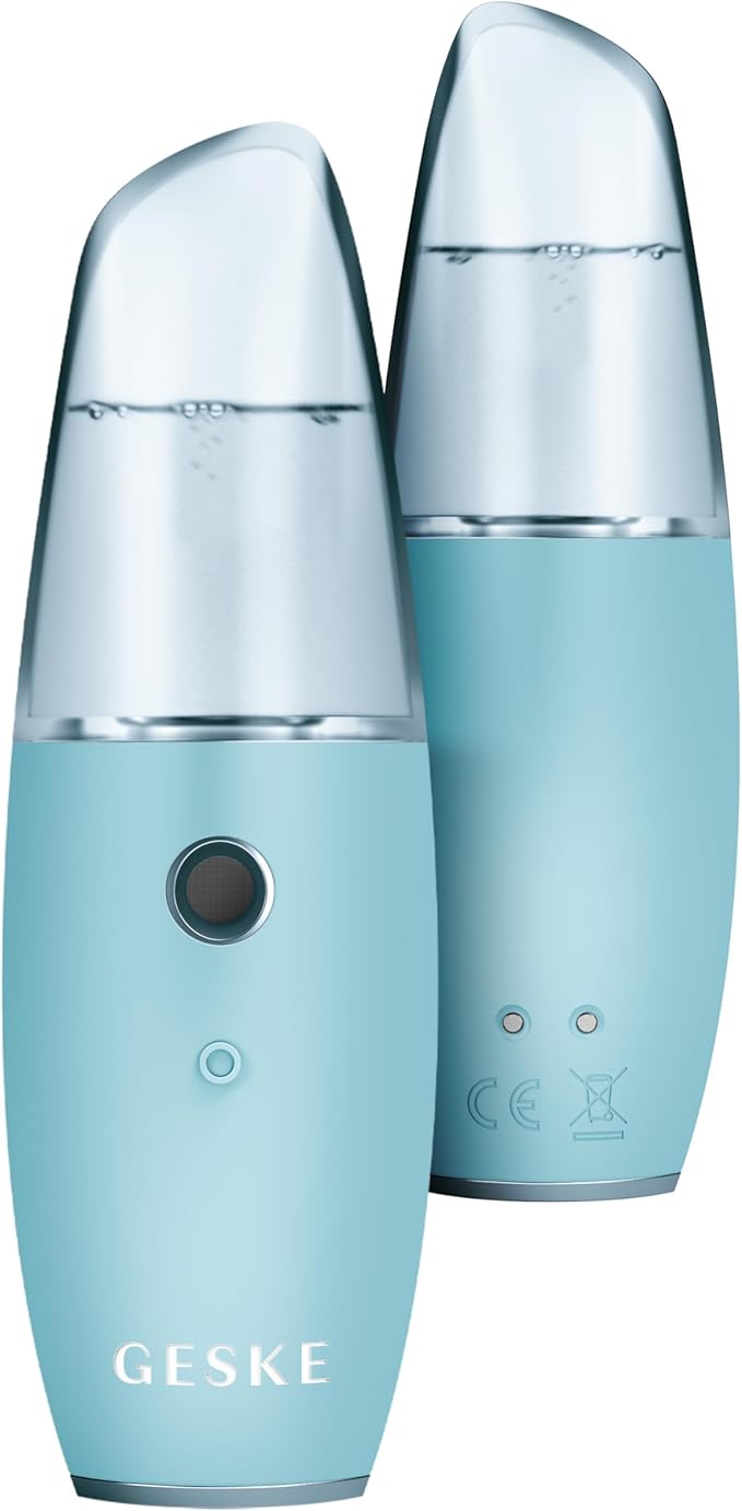 GESKE SmartAppGuided™ Facial Hydration Refresher | 4 in 1 | Water Atomizer | Moisturizing Spray Machine | Face Mister | Humidifier for Natural Glow | Reduce Redness & Dry Skin