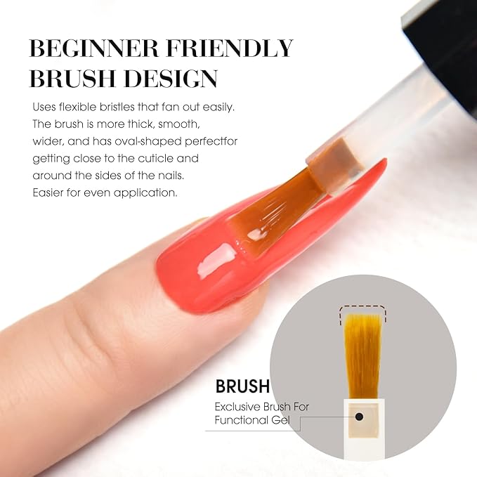 CANNI Brown Fall Gel Nail Polish, 1Pcs Chocolate Brown Gel Polish Fall Winter Color High Gloss Soak Off U V Nail Manicure Salon DIY