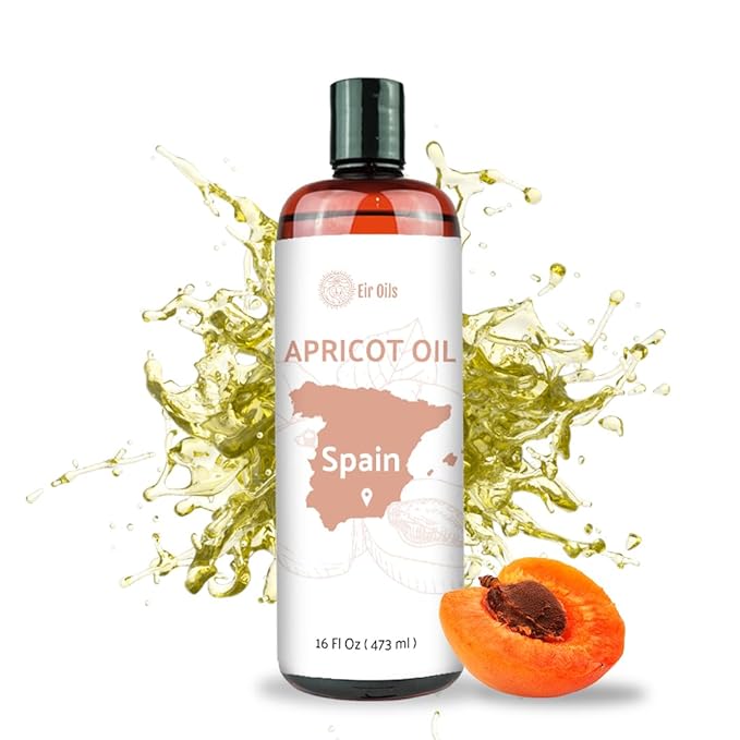 Nature Packaged Apricot Kernel Oil - Direct from Spain and Turkey - 100% Pure Carrier Oil for Hair, Face, and Skin - Cold-Pressed Carrier Oils - (16 oz) 1 Pack