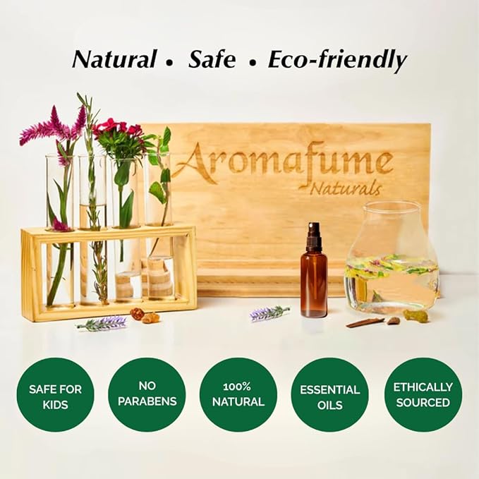 Eucalyptus Room, Linen & Pillow Spray by Aromafume | 100ml/3.38 fl oz | with Pure Eucalyptus Essential Oil | Aromatherapy | Mist for Bedding, Fabrics