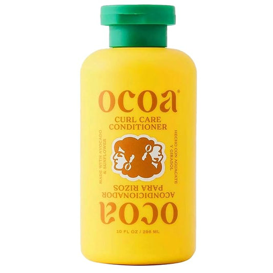 OCOA Beauty Curl Care Conditioner with Sunflower & Avocado Oil, Aloe, Moisturizes, Detangles, and Restores for Wavy, Curly, Dry & Damaged Hair, 10 fl oz