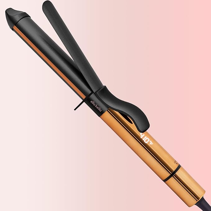 ELLA BELLA® Curling Iron 1.25" • Professional Hair Curler • Curling Wand • Ceramic Curling Irons • Transform Your Look in Seconds • Suitable for All Hair Types • Say Goodbye to Heat Damage