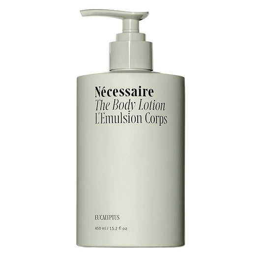 Nécessaire The Body Lotion Eucalyptus – Multi-Peptide Moisturizer - Firming Body Lotion for Women + Men. 2.5% Niacinamide. Non-Comedogenic + Hypoallergenic for Sensitive Skin – 450ml/15.2 fl oz