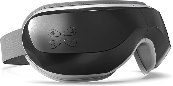 BOKOR Eye Massager with Heat -Eye Care Device, Vision X Heated Mask for Migraine, Eye Strain & Improve Sleep