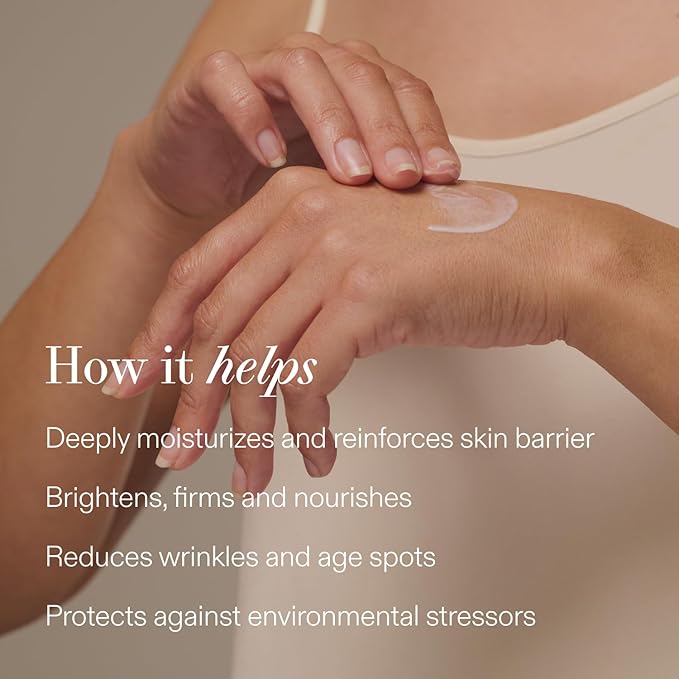 Restorative Hand Cream, 50mL | Rejuvenating Botanical Hand Treatment with Polyphenols, Mango & Adaptogenic Plants | Firms, Brightens & Hydrates | Clean, Vegan Skincare