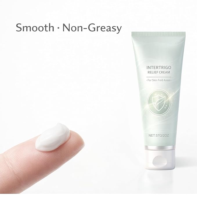 Healora Intertrigo Relief Cream - Skin Fold Moisture Barrier with Zinc Oxide - Fast Acting Soothing Support for Friction-Prone Areas - Non-Greasy & Non-Steroid Formula 2 PACK