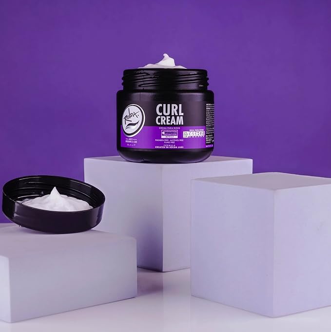 Rolda Curl Cream - Curly Hair Products for Men - Anti Frizz Curl Defining Cream with Oil Blend - Hydrates, Enhances Shine & Texture - Nourishes & Softens Strands - Non-Greasy & Lightweight (8.81 oz)