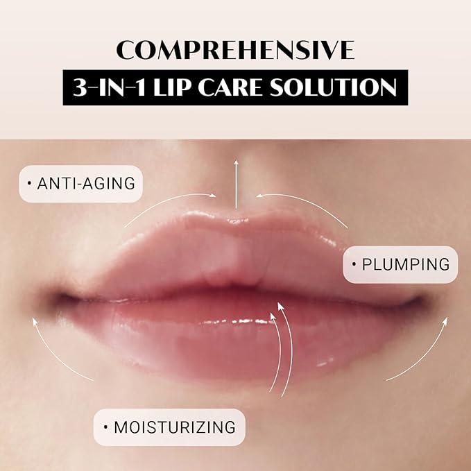 Daera B.E Active Lip Cream 6g, Hydrating, Moisturizing and Plumping Korean Overnight Sleeping Mask for Dry Lips, Glossy Finish, Natural Ingredients, Non-Irritating, Gentle for Sensitive Skin