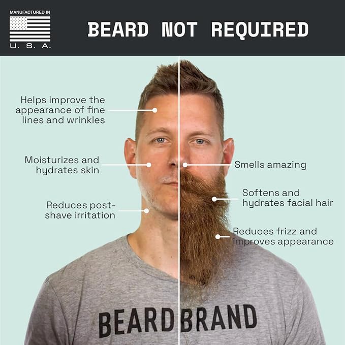 Beardbrand Beard Oil for Men with Jojoba & Vitamin E – Softens Stubble, Conditions Skin & Promotes Beard Growth | Sandalwood & Cedar Oil Scent | 2 fl oz