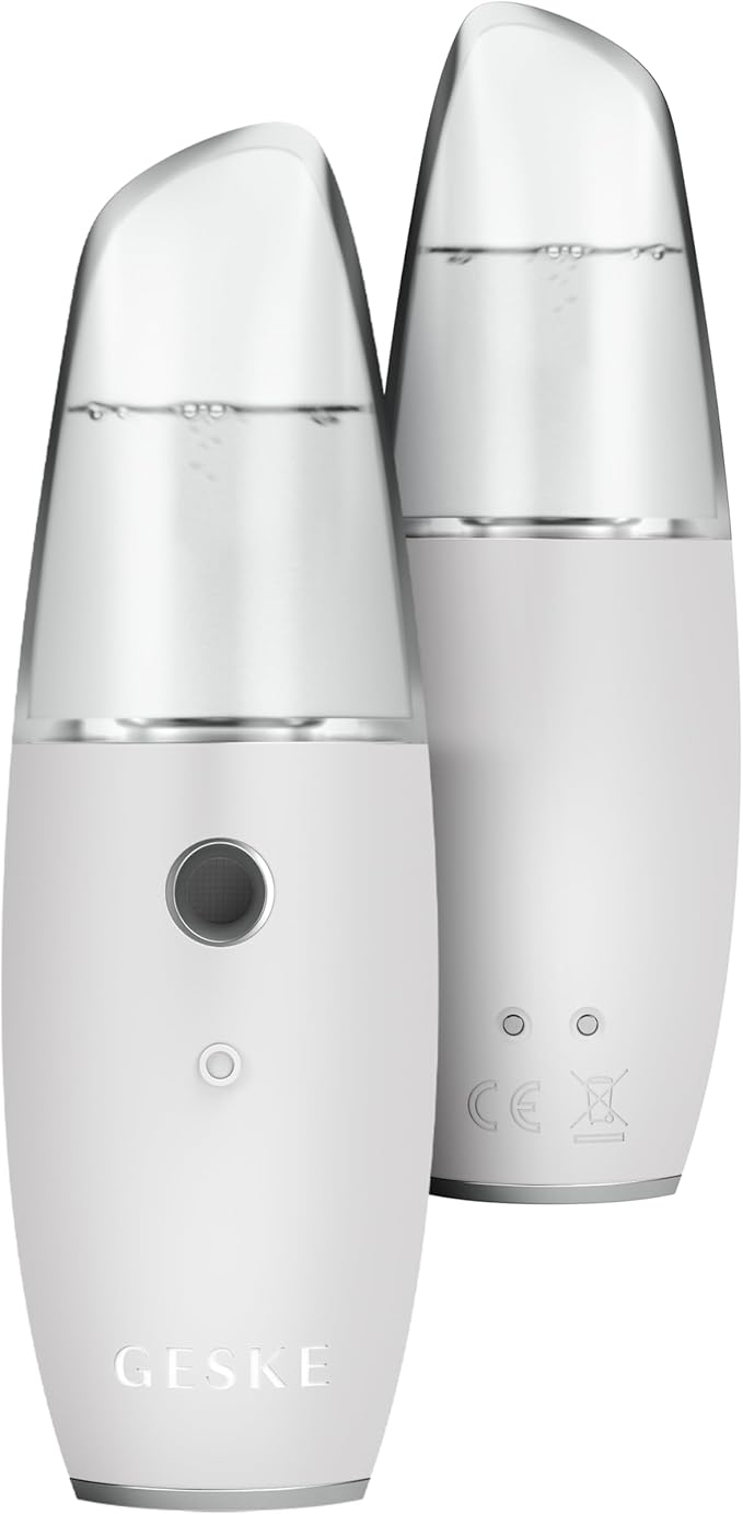 GESKE SmartAppGuided™ Facial Hydration Refresher | 4 in 1 | Water Atomizer | Moisturizing Spray Machine | Face Mister | Humidifier for Natural Glow | Reduce Redness & Dry Skin