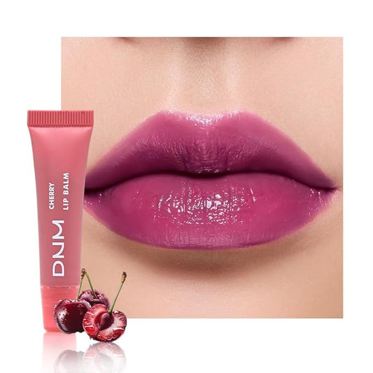 evpct Nourishing Moisturizing Tinted Lip Balm for A Sheer Tint of Color, Softens Smooths Hydrates Moisturizes Lightweight, Lip Care Gloss Plumper Stain for Women Dry & Chapped Lips, 02# CHERRIES