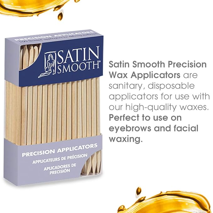 Satin Smooth Precision Applicators 100 ct x 2 packs