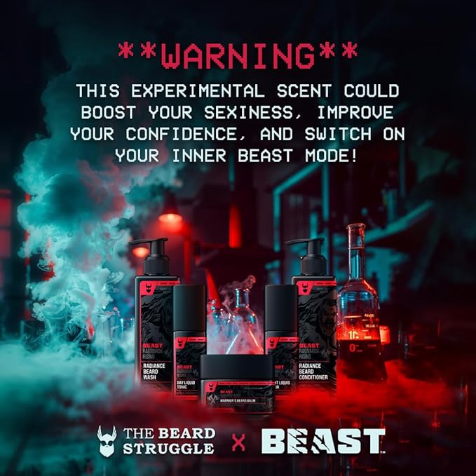 The Beard Struggle The Beast Line Beard Oil for Men Ragnarok Rising Eddie Hall Beast Line - Signature Edition - Day Liquid Tonic Beard Growth Oil - Beast Collection 1 fl oz