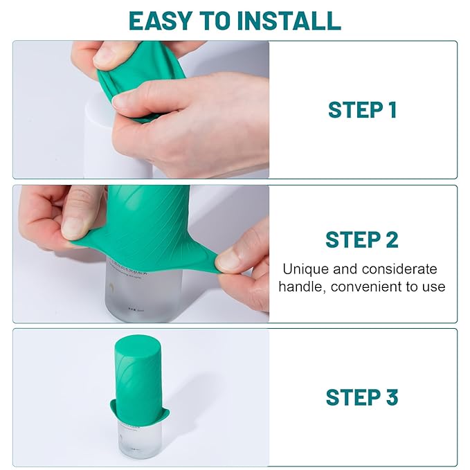 Bottle Covers for Travel, Leak Proofing, Travel Size Container Silicone toiletry sleeves, Leak Locks Travel Accessories for Shampoo Wash Body Bottles and other beauty and personal care(8pcs)