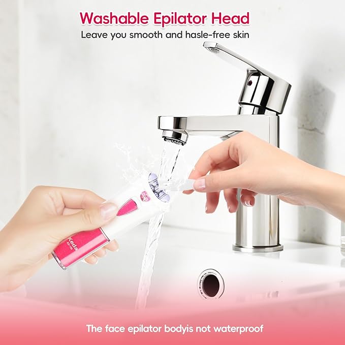 2026 New Glamorous Skin Ice Cooling Epilator for Face and Body, Cordless Portable Hair Removal Device for Women with LED Light, Smooth Glide for Facial, Bikini, Arms and Legs