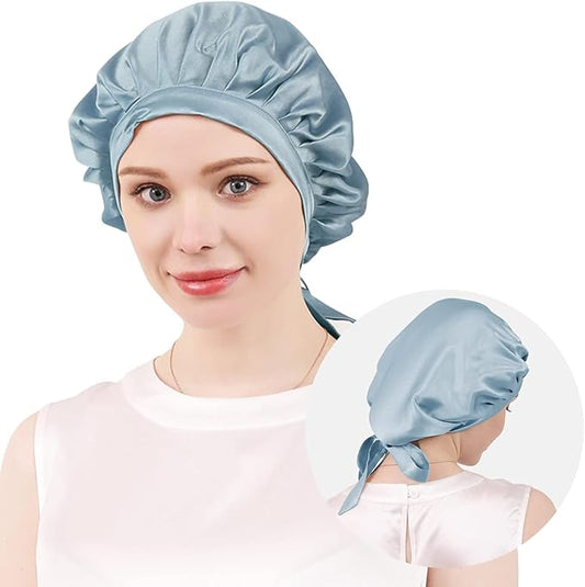 DAISYSILK 100 Pure Mulberry Silk Hair Bonnet for Sleeping Silk Hair Wrap for Women
