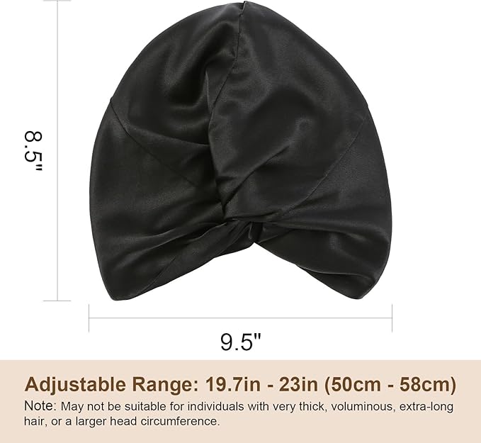 DAISYSILK 100 Pure Mulberry Silk Hair Bonnet for Sleeping Silk Hair Wrap for Women