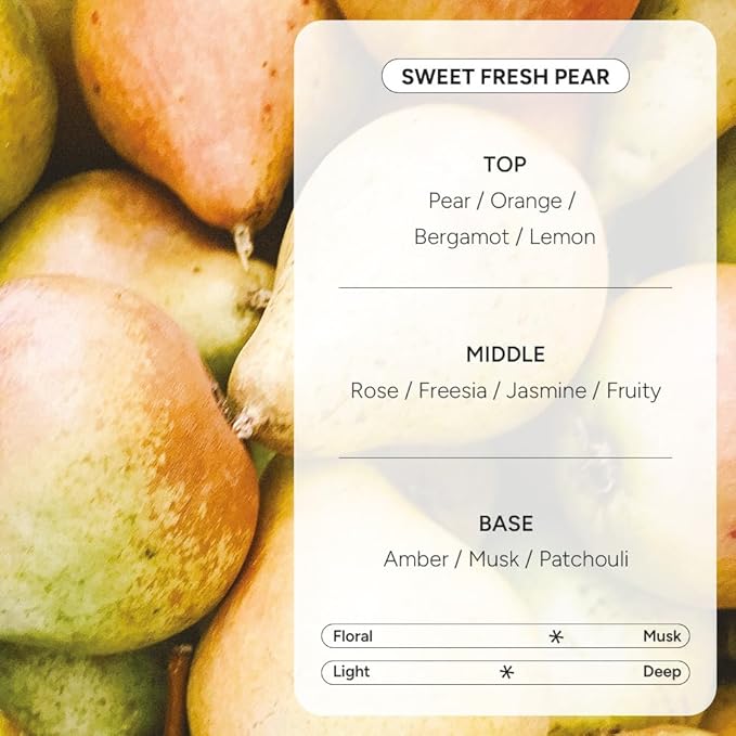 2-in-1 Korean Hair Perfume Oil & Serum with Morrocan Argan Oil & 12 Amino Acids for Dry, Damaged, Glass Hair Shine & Frizz-Control – Paraben & Alcohol-Free – Sweet Fresh Pear – 100ml / 3.38 fl oz