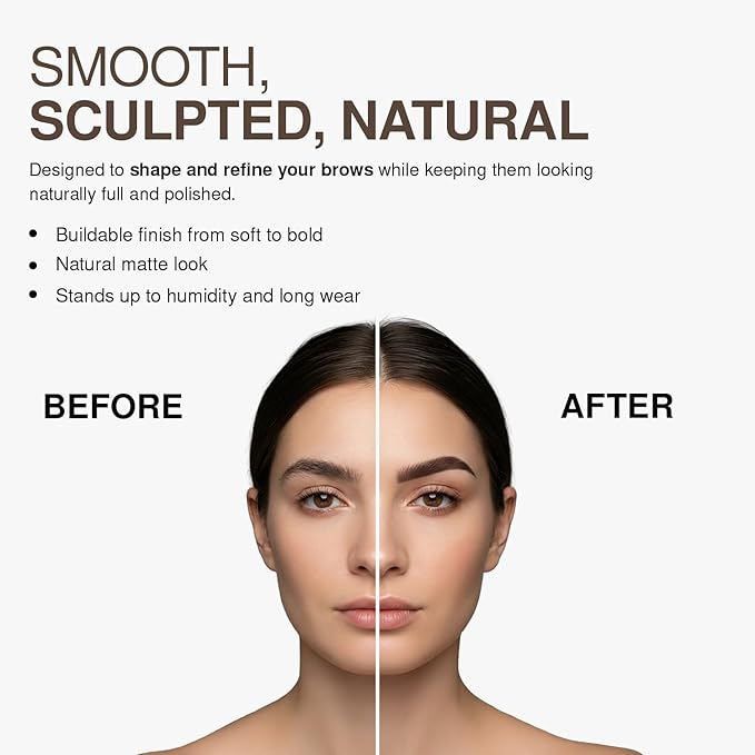 Palladio Brow Pomade Waterproof, 24 Hour Wear, Smudge Proof and Sweat Resistant Formula, Super Creamy Formula Glides on And Helps to Fill in Brows for a Dramatic, Defined, Flawless Look (Medium Brown)