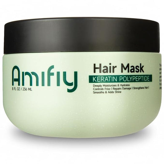 Keratin Hair Mask, Multi-care Deep Conditioning Hair Mask for Dry Damaged Hair, Anti-Frizz, Intensive Hydrating & Repairing Deep Conditioner for Strong, Smooth and Silky Hair, 8 Fl Oz