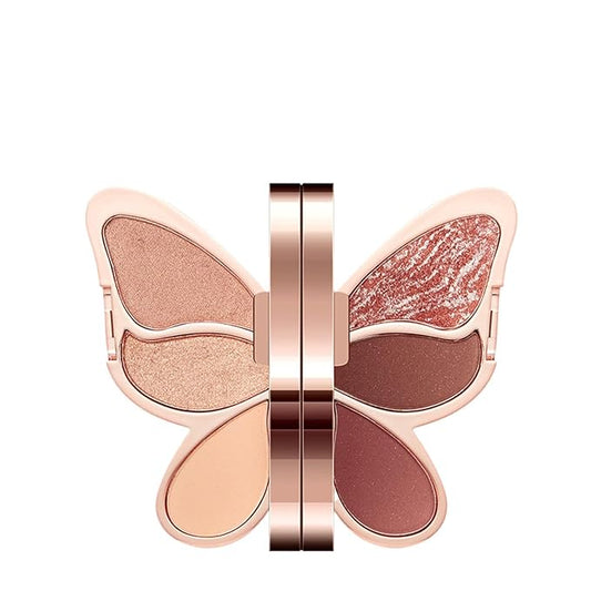 Eye Shadow Palette, 6 Colors Makeup, Waterproof Matte Shimmer, Glitter Pigmented Eyeshadow, Colorful Eye Cosmetic for Women Girls Daily Party Evening Makeup Look Professional Use