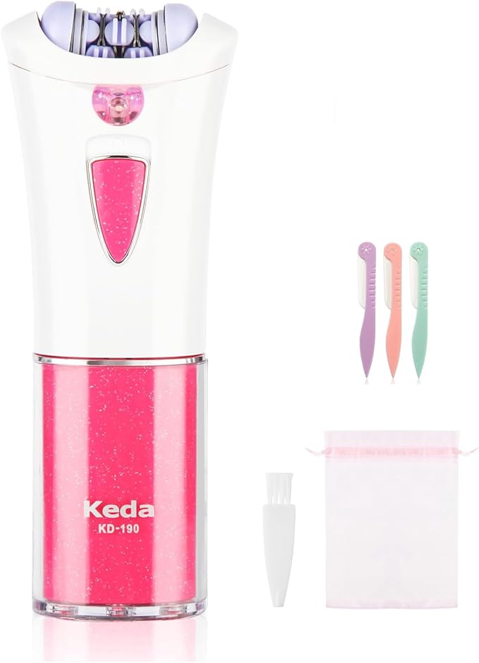 2026 New Glamorous Skin Ice Cooling Epilator for Face and Body, Cordless Portable Hair Removal Device for Women with LED Light, Smooth Glide for Facial, Bikini, Arms and Legs