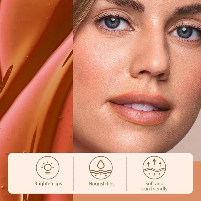 FeiCuiYun 2Pcs Peel Off Matte Liquid Lip Gloss Stain-Lip Liner with Tweezer, Peel Off Lip Stain, Long Lasting & Waterproof Lipstick Tattoo, Transfer-Proof Lip Gloss for All Skin Types (01#+03, 2Pcs)