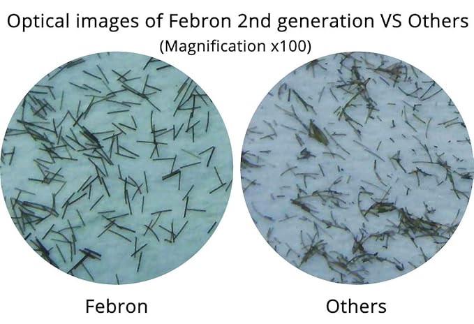 FEBRON Hair Fibers For Thinning Hair MEDIUM BROWN Giant 30G For Women & Men Hair Loss Concealer Hair Powder Volumizing Based 100% Undetectable & Natural - Bold Spots Filler