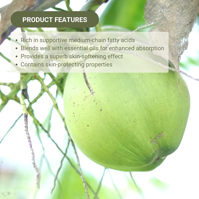 Nature Packaged Fractionated Coconut Oil - Sourced Directly from our Farm Partner in the Philippines - Carrier Oil for Diluting Essential Oils, Body, Hair, and Skin Moisturizer - (1Gallon)