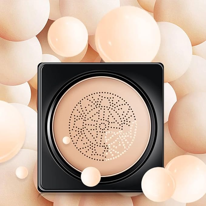 O'CHEAL Mushroom Head Air Cushion BB Cream Foundation Cream for Face Makeup Concealer Cushion for Face Comestics Make Up Cushion Compact Ivory