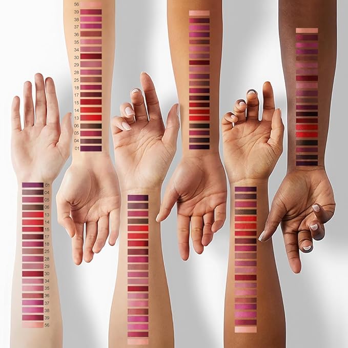 evpct 1Pcs Hot Pink Matte Lip Liner and Liquid Lipstick Stain Makeup Set for Women, Rose Pink Long Lasting Smudge Proof Lipstick labiales matte mate larga duracion listip 24 hours originales, 38#