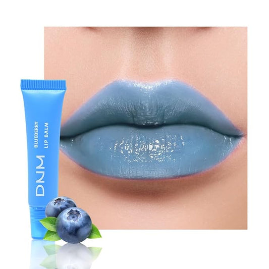 evpct Nourishing Moisturizing Tinted Lip Balm for A Sheer Tint of Color, Softens Smooths Hydrates Moisturizes Lightweight, Lip Care Gloss Plumper Stain for Women Dry & Chapped Lips, 04# BLUEBERRY