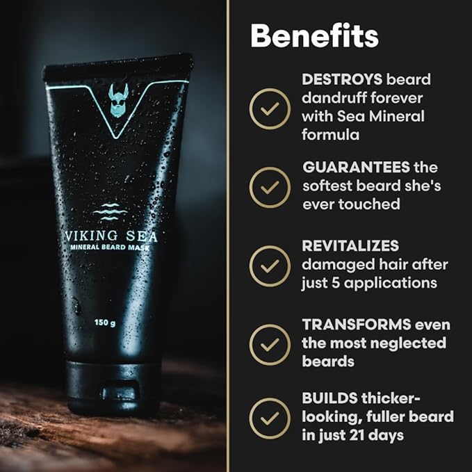 The Complete Beard Growth Kit by Beard Struggle - Mens Grooming Kit with Balm, Mask, Conditioner, Wash & Oils - Valhalla's Gates, Gold Collection