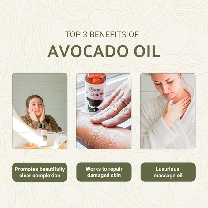 Nature Packaged Avocado Oil - Direct from EIR Oils Farm in Spain - 100% Pure Carrier Oil for Hair, Face, and Skin - Hand-Picked, Cold-Pressed Carrier Oil - (4Gallons)