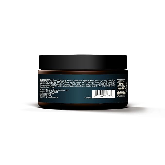 Cremo Premium Barber Grade Hair Styling Palo Santo (Reserve Collection) Sculpting Clay, High Hold, Matte Finsh, 4 Oz