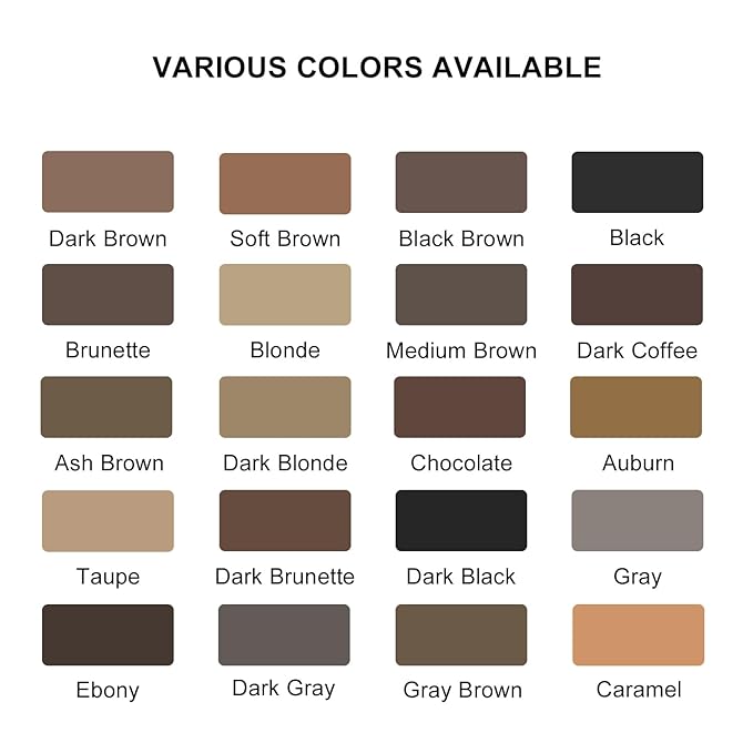 LAVONE Eyebrow Stamp Pencil Kit - Brow Stamp Trio with Waterproof Eyebrow Pencil, Eyeliner, Pomade, Dual-ended Brush - Grey