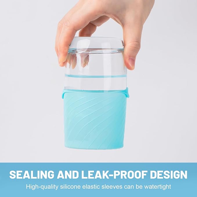 Bottle Covers for Travel, Leak Proofing, Travel Size Container Silicone toiletry sleeves, Leak Locks Travel Accessories for Shampoo Wash Body Bottles and other beauty and personal care(8pcs)