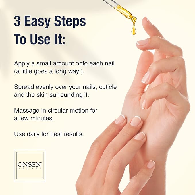 Onsen Secret Nail Reboot Duo - Treatment for Damaged Nails - Natural Nail Care & Cuticle Repair - Visible Results For Perfect Nails, Cuticle Conditioner Cream 30ml & Nail Reboot Oil 35ml