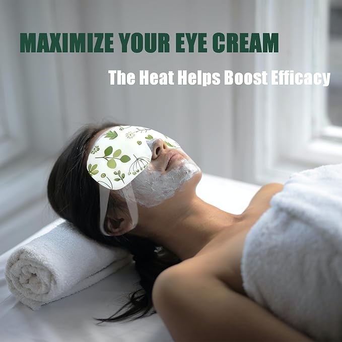 Heated Eye Mask, 13 Packs Disposable Steam Eye Masks for Dry Eyes & Puffy Eyes Relief, Self-Heating Warm Compress for Night Use, Airplane Travel, Eye Strain and Sinus Pressure, Spa at Home