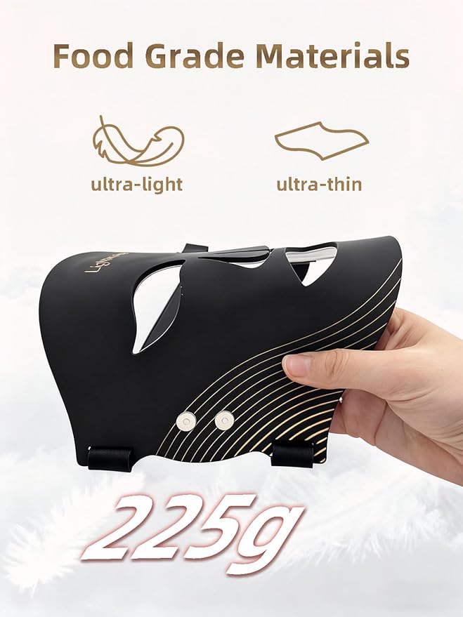 Red Light Therapy for Face, Waterproof Wireless 272 LED Mask with 850nm NIR, 4 Modes 60-Min Battery, 2 Controllers, Timer Function, Enjoy Salon-Level Results for Home Working Travel Yoga