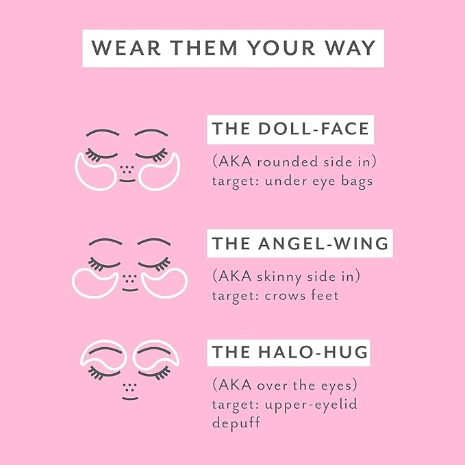 Patchology Serve Chilled Rosé Hydrating Under Eye Patches – Hyaluronic Acid & Antioxidant-Infused Eye Masks to Reduce Dark Circles, Puffiness & Fine Lines - Ideal Skincare Essentials (5 Pairs)