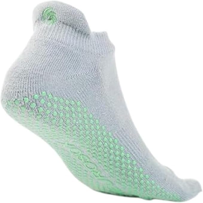 Toe Separator Grip Socks with Compression Arch Band, Non Slip Pilates Socks Neurological Foot Support for Men Women