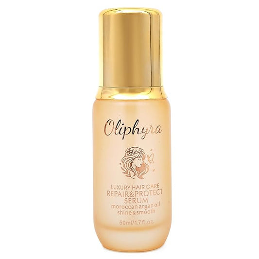 Hair Oil - Weightless Moroccan Hair Care Serum for Damage Repair, Frizz, Split Ends & Shine - Heat Protectant Treatment - Paraben, Phthalate & Sulfate Free - 1.7 Fl Oz