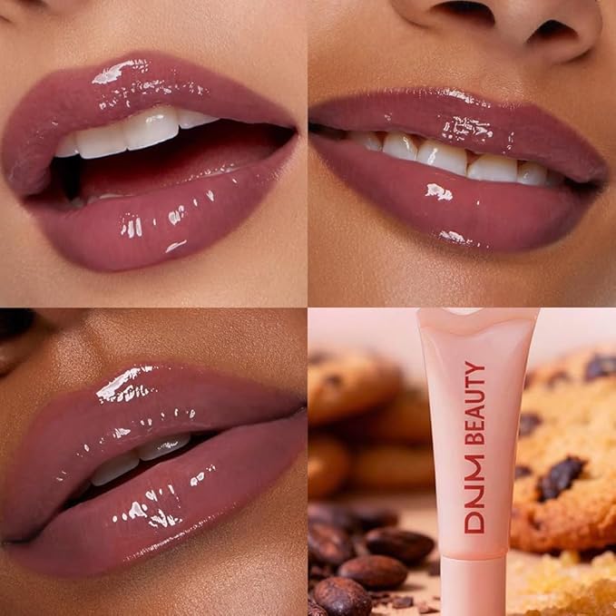 Tinted Lip Serum Melting Lip Balm, Hydrating Tinted Lip Balm For A Glossy Finish & Soft, Nourished Lips with Plumping Polypeptides, Supple Lips, Vegan & Cruelty-Free (03#Cocoa Cookie)